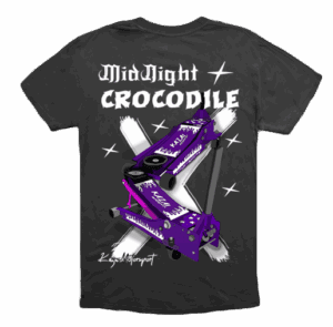 MidNight CROCODILE T-SHIRT BLACK