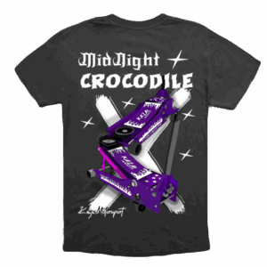 MidNight CROCODILE T-SHIRT BLACK
