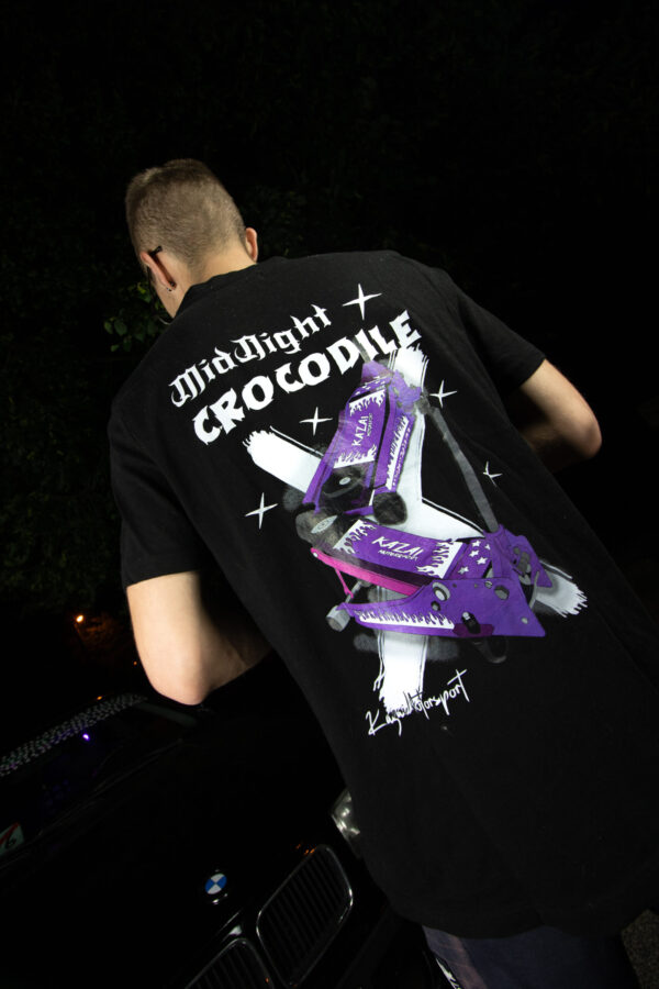 MidNight CROCODILE T-SHIRT BLACK - Image 4