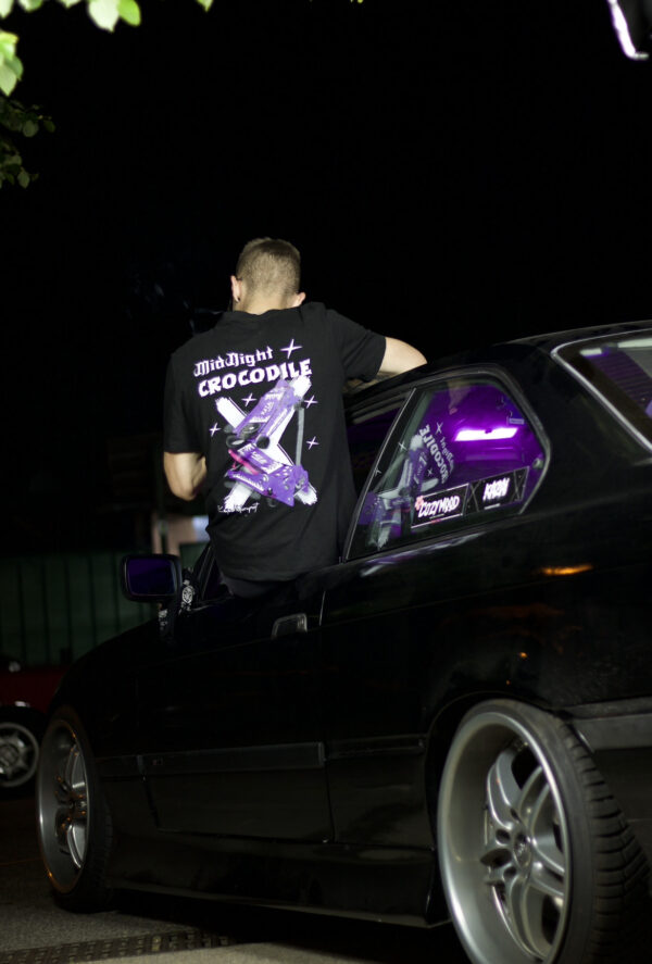 MidNight CROCODILE T-SHIRT BLACK - Image 2