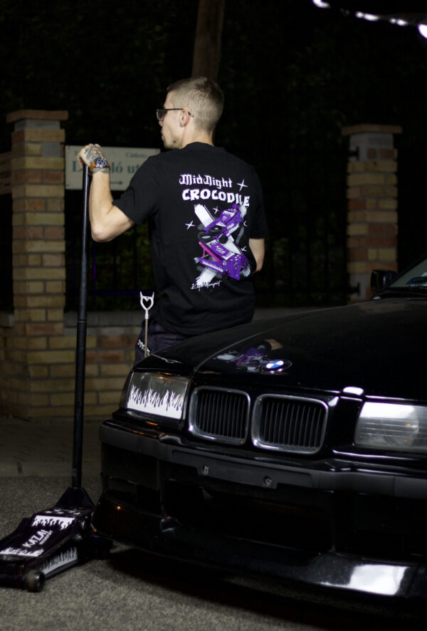MidNight CROCODILE T-SHIRT BLACK - Image 3